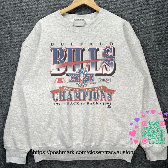 Vintage Buffalo Bills Football Sweatshirt NFL Super Bowl XXVI Unisex Shirt tee - Picture 1 of 2